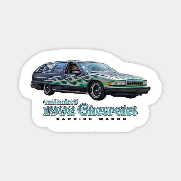 Customized 1992 Chevrolet Caprice Wagon Magnet by Gestalt Imagery