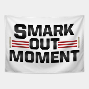 Smark Out Moment logo without belt (black) Tapestry