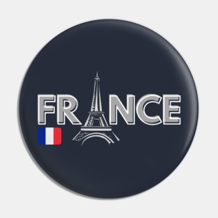 FRANCE with the Eiffel Tower Pin