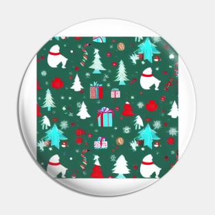 Cute Christmas Theme Holiday Pattern. Pin