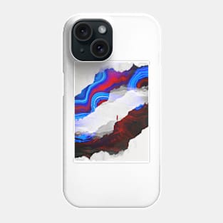 Blue Waves of Isolation Phone Case