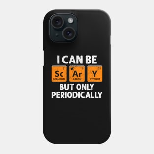 Funny Halloween Science I Can Be Scary But Only Periodically Vintage Phone Case