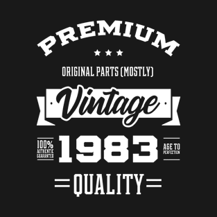 1983 Vintage Year - Aged to Perfection - 37th Birthday Gift T-Shirt