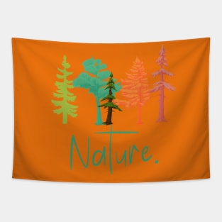 NORDIC SCANDINAVIAN NATURE COLORFUL FOREST AUTUMN TREES Tapestry