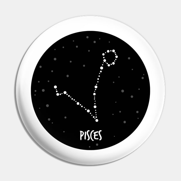 Pisces Constellation Pin by krimons