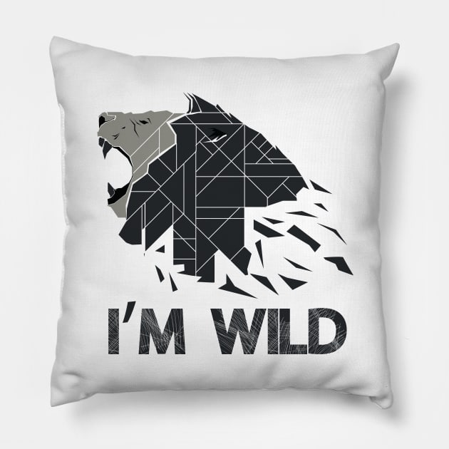 I'm Wild - Safari Pillow by D3Apparels