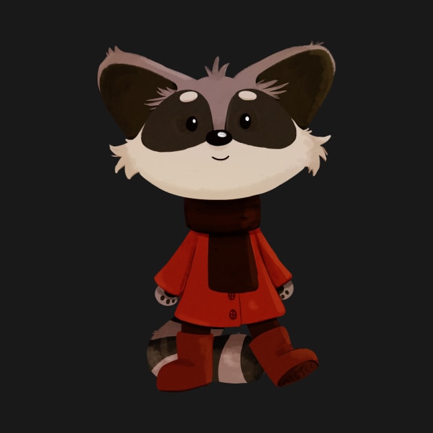 Cute Racoon by Twkirky