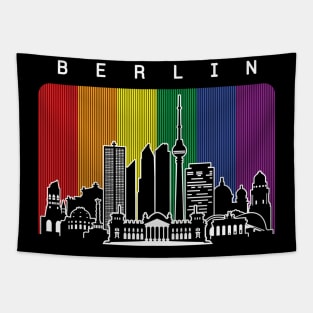 Berlin LGBT Rainbow Flag Tapestry