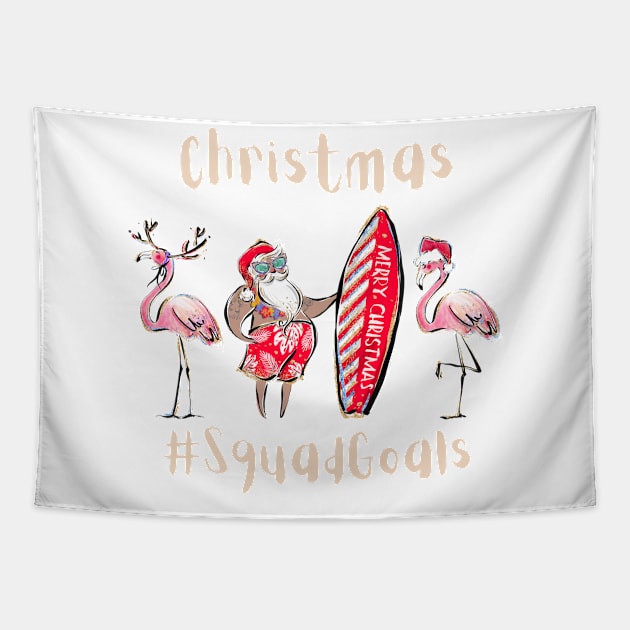 Gift Idea for Christmas in July Party Xmas in July merch Tapestry by The Mellow Cats Studio