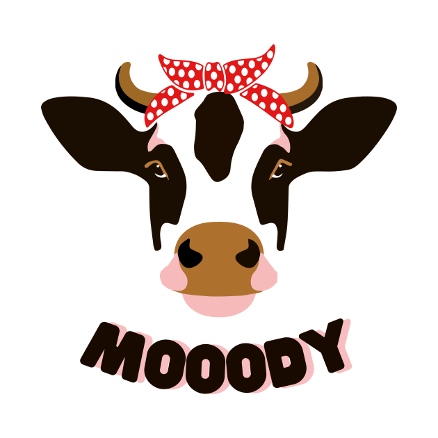 Moody cow by Yula Creative