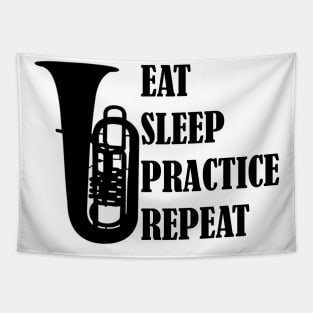 Eat Sleep Practice Repeat: Tuba Tapestry