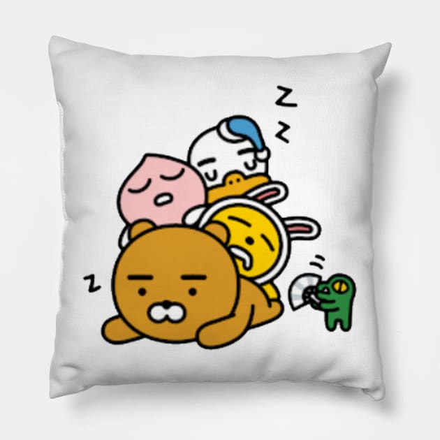 Kakaotalk Friends (Zzz) Pillow by icdeadpixels