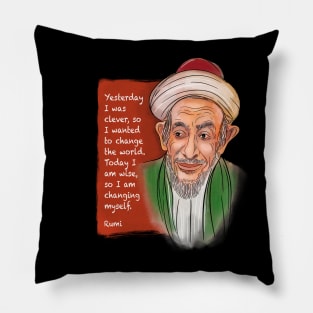 Rumi quote Pillow