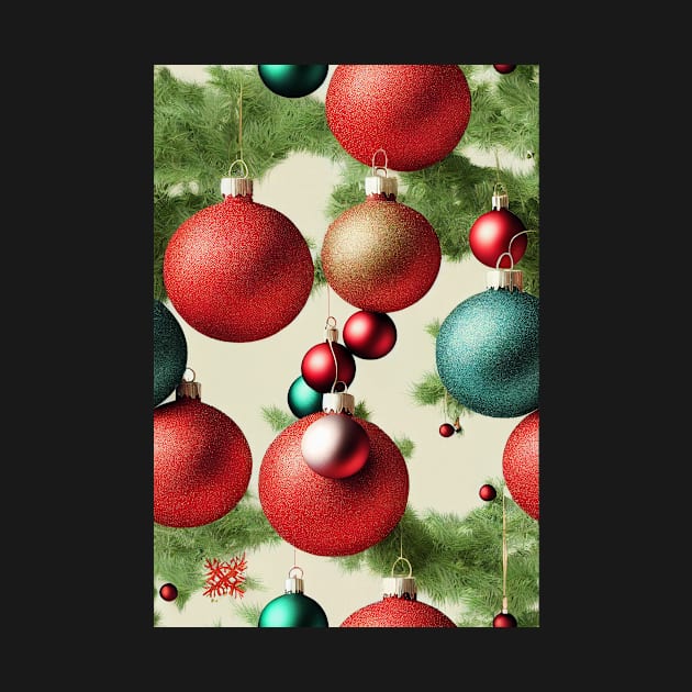 Christmas Seamless Pattern, Christmas Decorations #3 by Endless-Designs