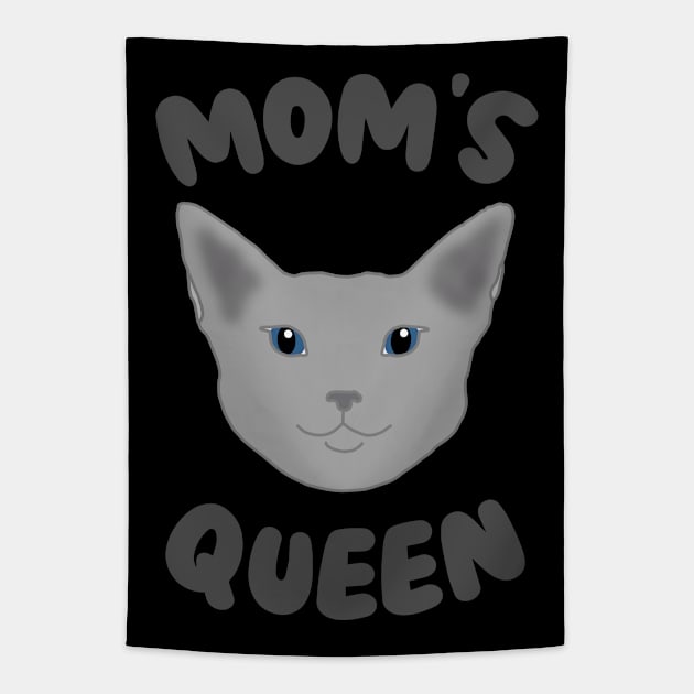 Mom's Queen Grey Tapestry by Miozoto_Design