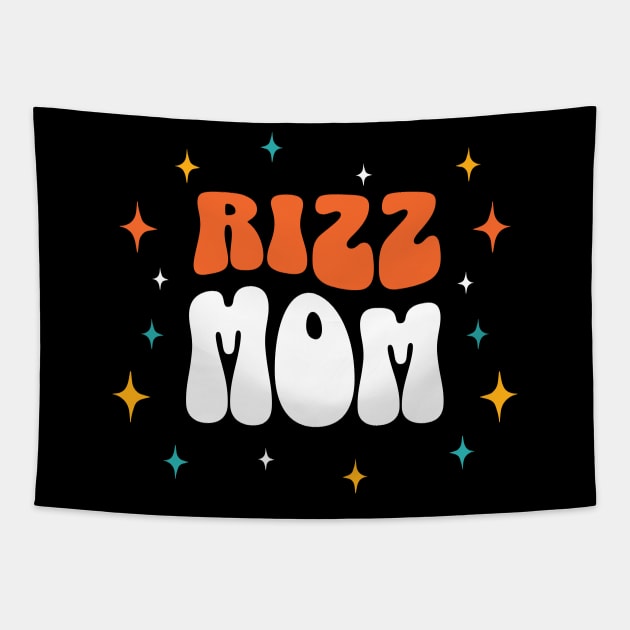 Rizz Mom | Mother | Family | W Riz | Rizzler | Rizz god | Funny gamer meme | Streaming | Rizzard Tapestry by octoplatypusclothing@gmail.com