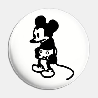 Sad Mouse in Steamboat Willie 1928 Pin