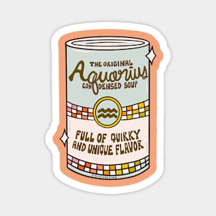 Aquarius Soup Can Magnet