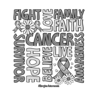 Allergies Awareness - Fight love survivor ribbon T-Shirt