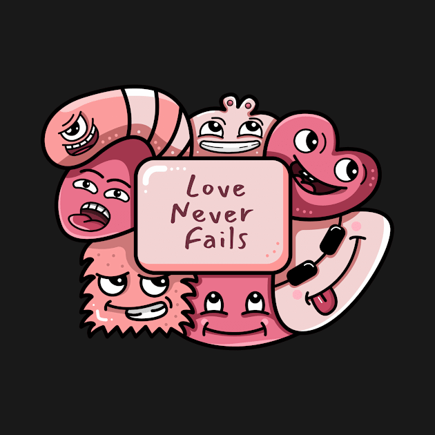 Love never fails doodle by Dzulhan