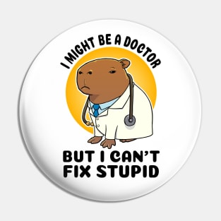 I might be a doctor but I can't fix stupid Capybara Pin