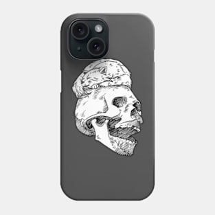 Skull and cat Phone Case