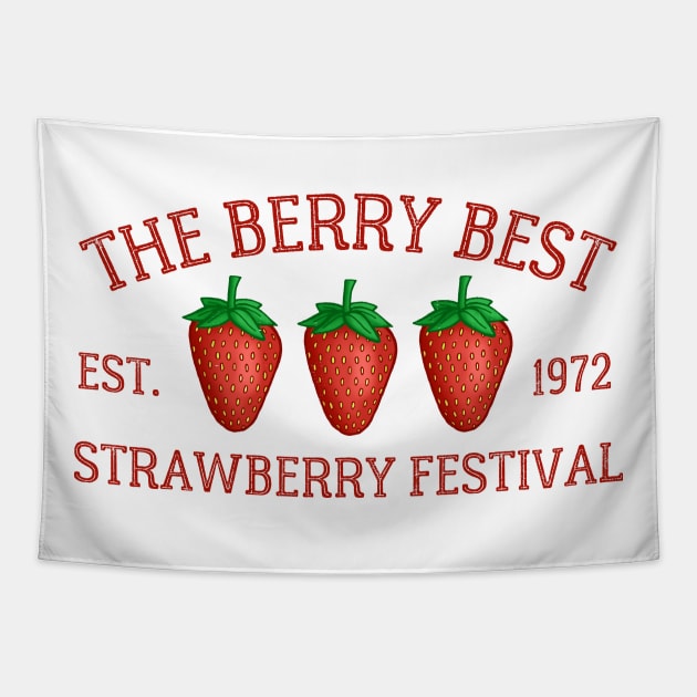 Strawberry Festival Tapestry by Downtown Rose