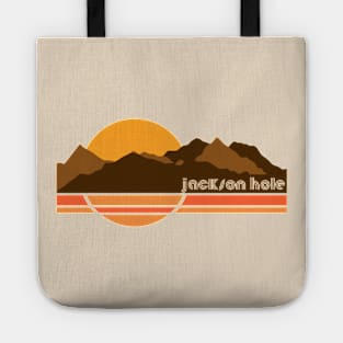 Jackson Hole Retro 70s Tourist Souvenir Tote