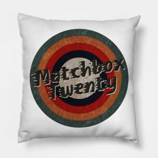 Retro Color Typography Faded Style Matchbox Twenty Pillow