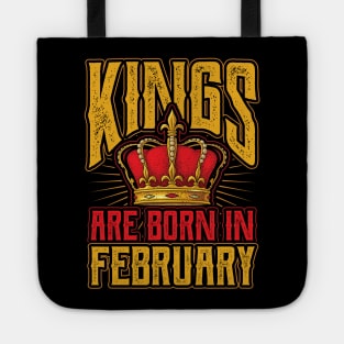 Kings are Born in February Birthday Gift Tote