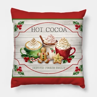 Christmas Hot Cocoa Pillow