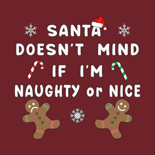 Santa Naughty or Nice Funny Kids Christmas Xmas. T-Shirt