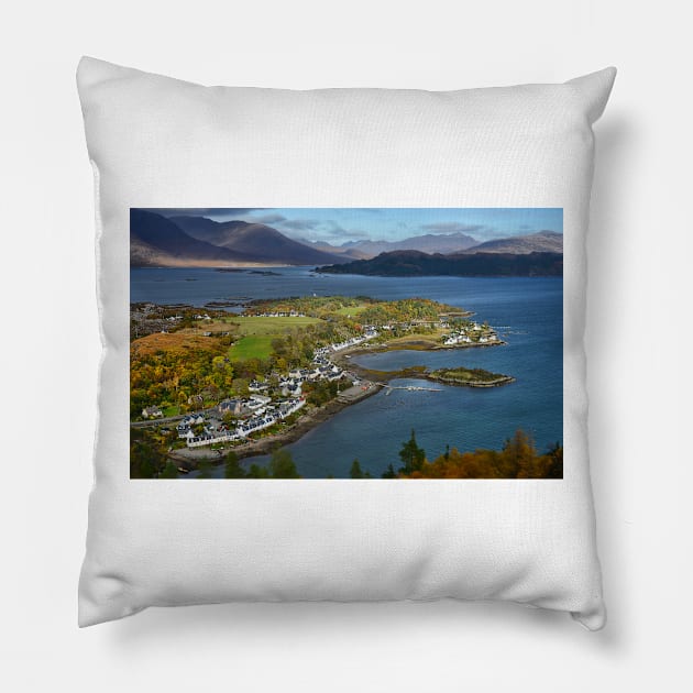 Plockton and Loch Carron Pillow by chrisdrabble