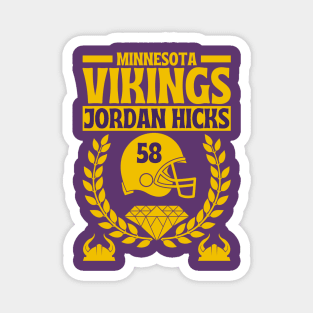 Minnesota Vikings Jordan Hicks 58 Edition 2 Magnet