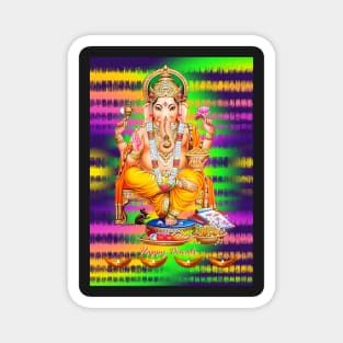 Happy Diwali Greeting Card Magnet