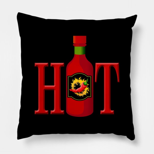 Hot Sauce Bottle Pillow by sifis