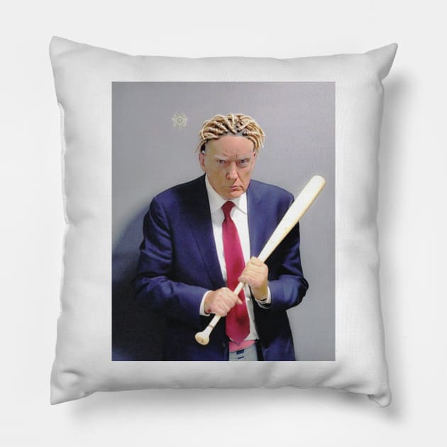 Donald Trump Gansta Design Pillow by wtsn