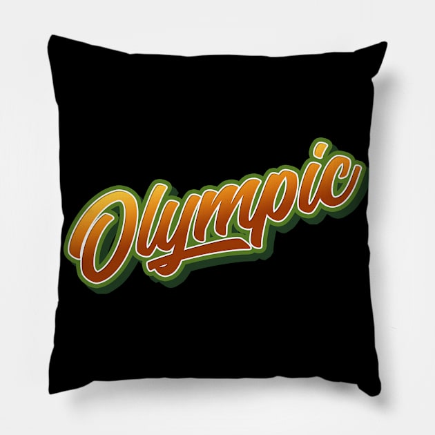 Olympic. Perfect present for mother dad friend him or her Pillow by SerenityByAlex