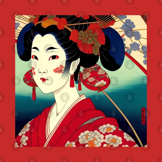 Geisha Study A in Japanese Style by Oldetimemercan