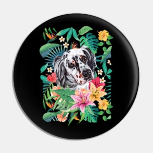 Tropical English Setter Pin