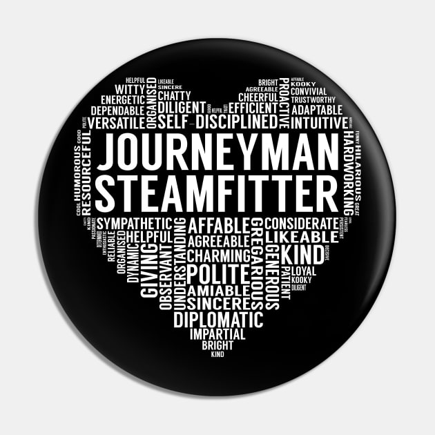 Journeyman Steamfitter Heart Pin by LotusTee