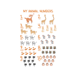 My Animal Numbers T-Shirt