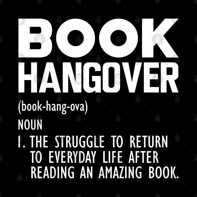 Book Hangover Funny Definition w by KC Happy Shop