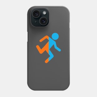 Portal guy Orange and Blue Phone Case