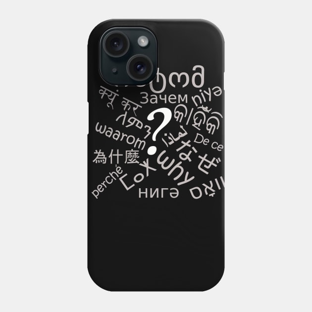 why.? Phone Case by El-Ektros