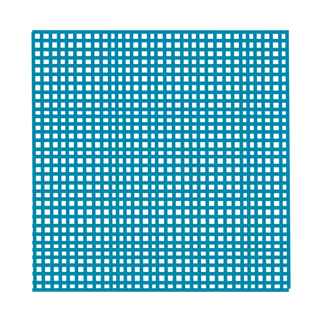 Blue mesh grid square lines pattern by Baobabprintstore