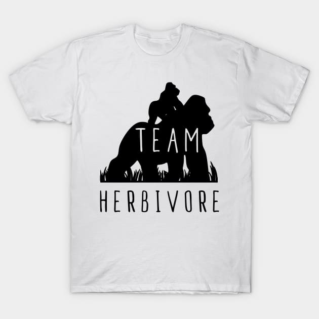 Gorilla's Are Herbivores Vegan T-Shirt Plant-Based Tee Gorilla's Are Herbivores Vegan T-Shirt Plant-Based Tee