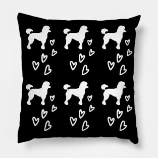 Poodle dog breed cute pattern Pillow