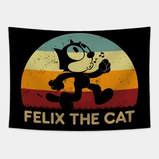 Retro Sunset - Felix The Cat Walk Tapestry