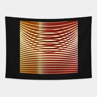 Geometric Cafe ilusion brown Tapestry